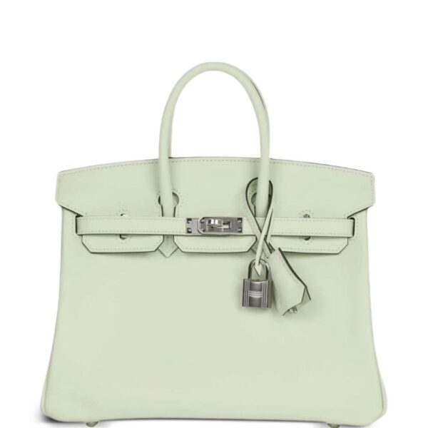 Hermès Pre-Owned 2024 Birkin 25 Swift calfskin palladium-hardware tote bag