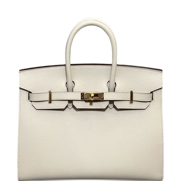 Hermès Pre-Owned 2025 craie Birkin 25 Togo gold hardware handbag